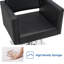 Spring Street 63.5cm W Faux Leather Hydraulic Barber Salon Chair with Metal Frame-1025283802