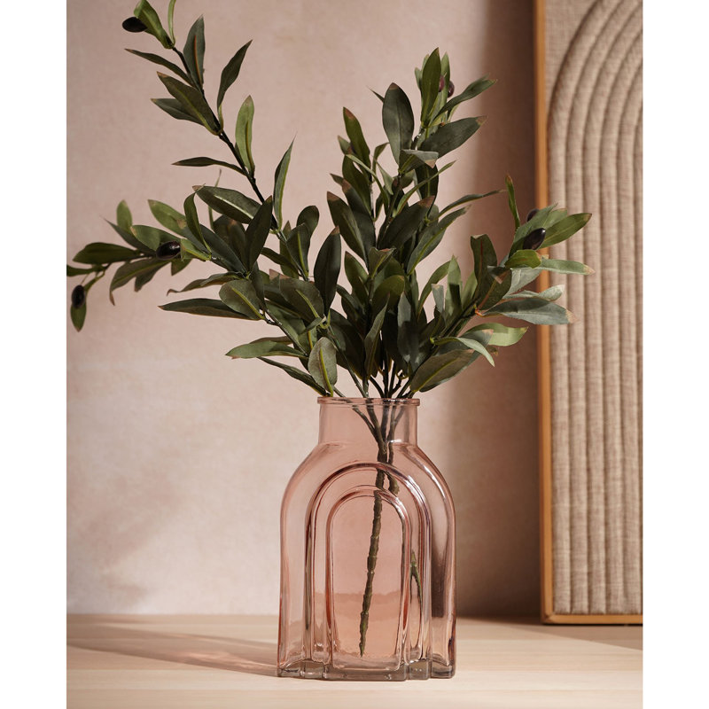 Glass Table Vase, Pink