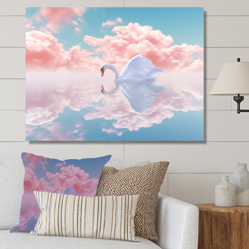 «Graceful Mirage Sawn Clouds», reproduction sur toile, Toile tendue, H 34 po x l 44 po