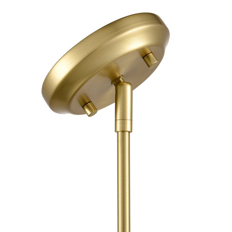 Lustre linéaire moderne à 8 lumières de style bougie Sola, Laiton brossé