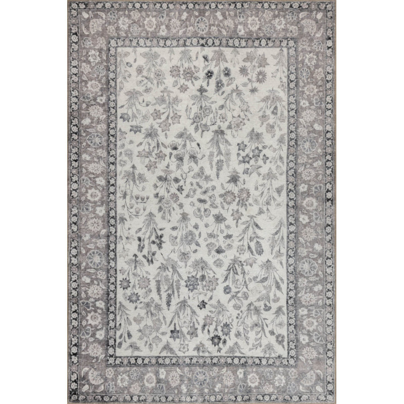 Tapis en chenille lavable Jax Antique Vintage, Rectangle 3 pi 10 po x 5 pi 3 po