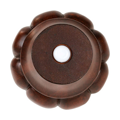 5in H x 4-1/2in Diameter Stained Solid Hardwood Sofa and Chair Bun Foot Leg Pack of 4