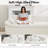 Boat-Shaped Armless Chenille Sofa, Ready-to-Use Compressed Packaging-1677029821