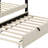 Twin-Sized Velvet-Upholstered Platform Bed With An Integrated Twin-Sized Trundle Bed-163587143