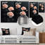 Rose Midnight Rose Elegance - Roses, art mural en métal pour le salon-1356888521