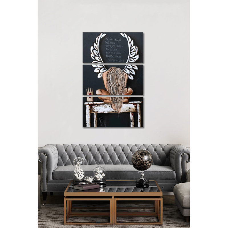 On The Darkest Days On Canvas par Ruth's Angels, impression sur toile tendue sur châssis