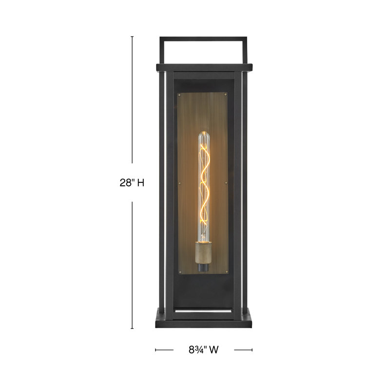 Langston Single Light Tall Wall Mount Aluminum Outdoor Lantern