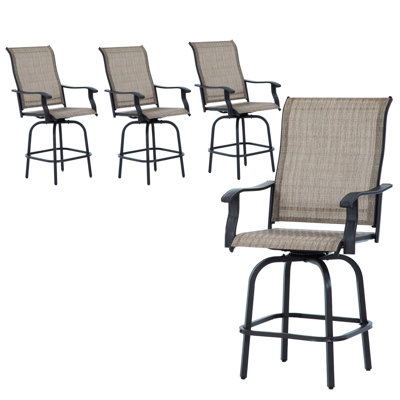 Leitersburg Stainless Steel Outdoor 27.5'' Bar Stool