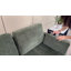 Canapé 58,66 po à 2 places en tissu tricoté haut avec coussins décoratifs - Structure en bois massif Capacité de 600 lb pour les salons, les appartements et les bureaux-746799006
