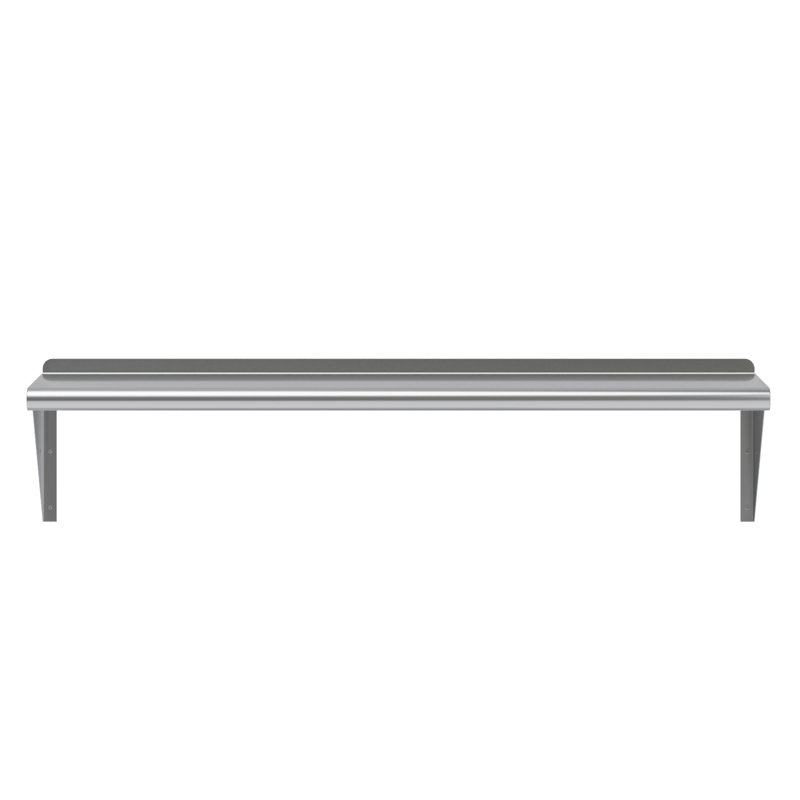 Tablette murale en acier inoxydable, H 11 po x l 48 po x P 12 po