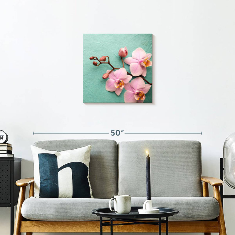 Harnek Pale Pink Orchids, 20" H x 20" W