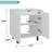 Marlo Under Sink Cabinet With Two Doors And Interior Storage Shelves, Cut-Out Back, 22” Wide Freestanding, Modern Bathroom Storage-285084003