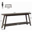 Canapé à 2 niveaux, console, table d'appoint