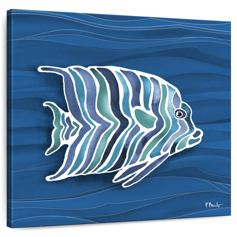 Brampt Tahiti Blues I, H 16 po x l 16 po