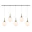 Luminaire suspendu linéaire pour îlot de cuisine 5 lumières Ovellette-1679700931