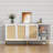 Rattan Cabinet, Sideboard Buffet Storage Cabinet With 2 Doors Kitchen Sideboard Furniture With Natural Rattan, White