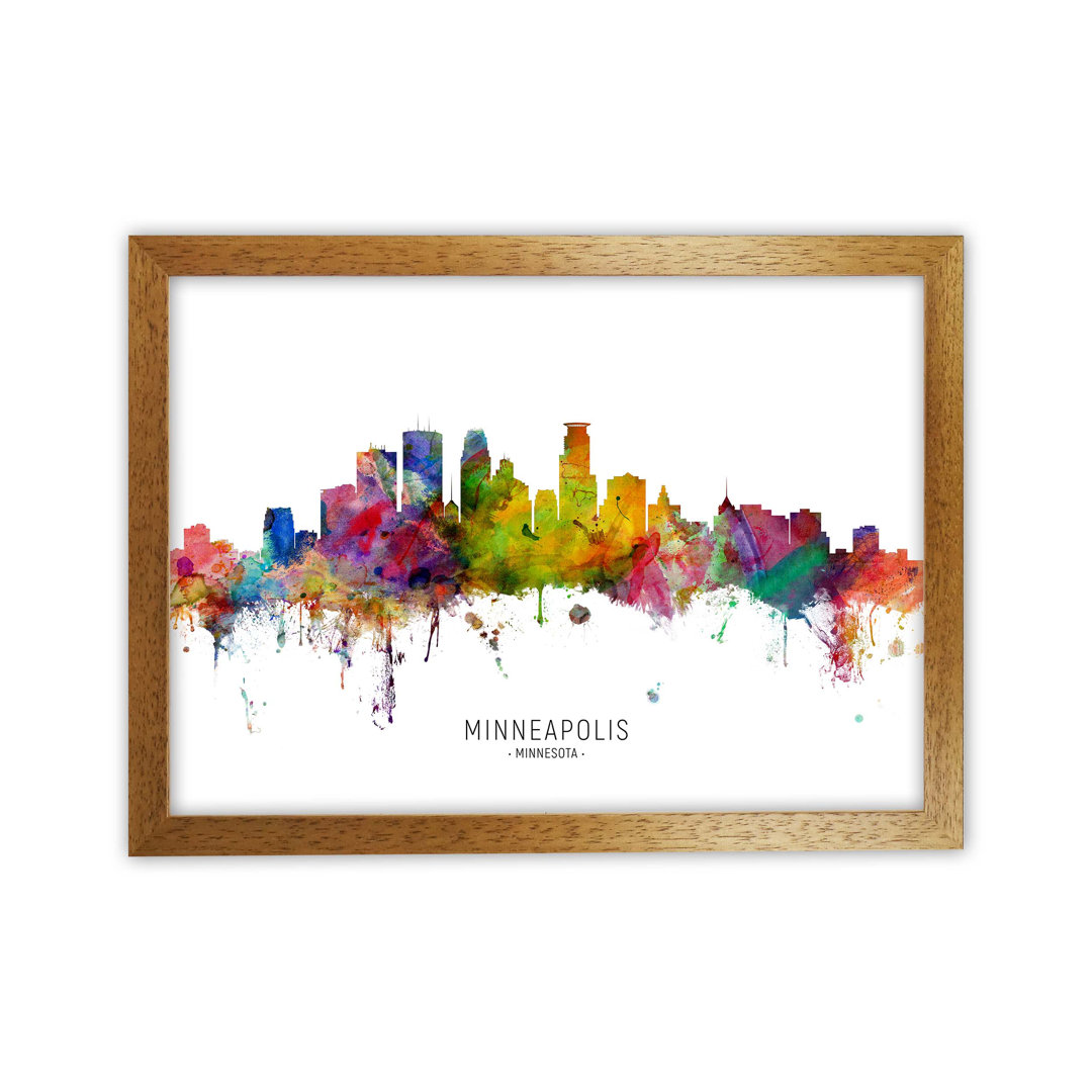 Minneapolis Minnesota Skyline by Michael Tompsett - Print