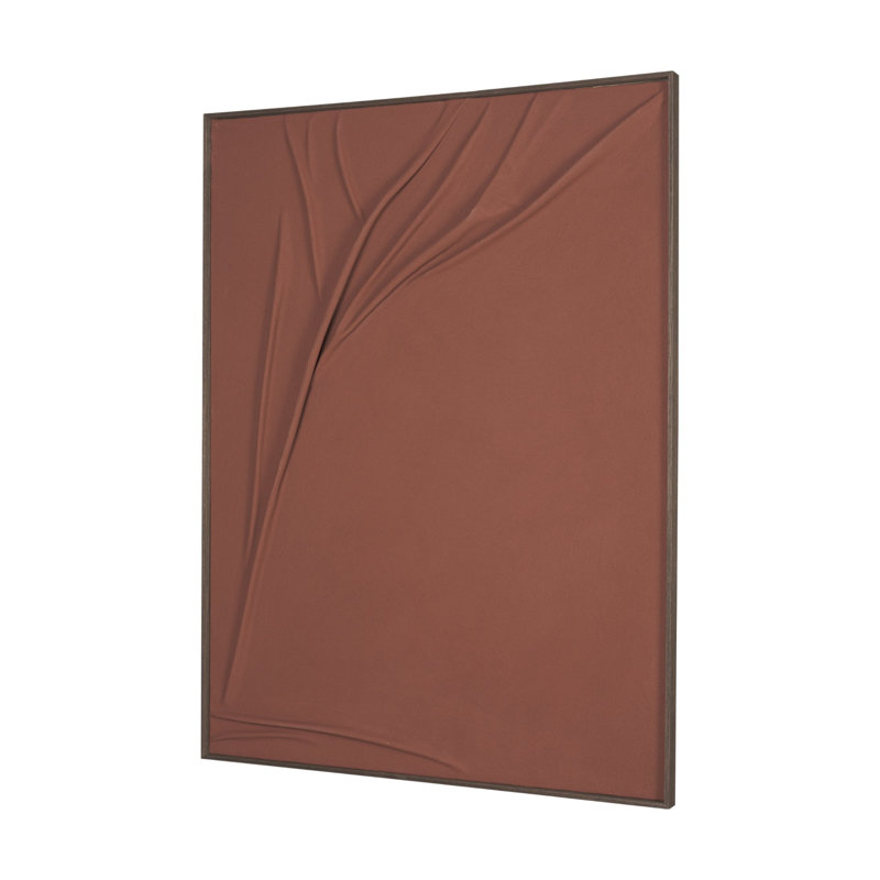 «Drape I Rust», art dimensionnel encadré, Rust, Drape I