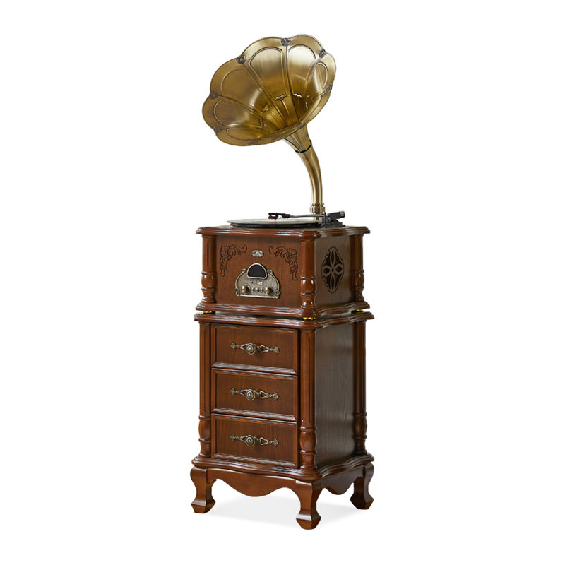 Nut-brown Rectangular Solid Wood Media Players