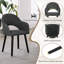 49.5cm H Luxury Fabric Upholstered Dining Chair with Wooden Legs-34266732-40986370