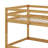 Twin-Size Stacked Floor Bunk Bed Equipped With Ladder-1925855932