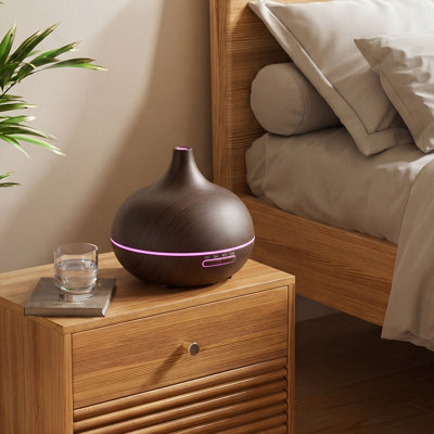 Wood Grain Ultrasonic Essential Oil Diffuser