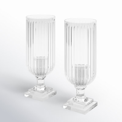 Bougie ouragan en verre