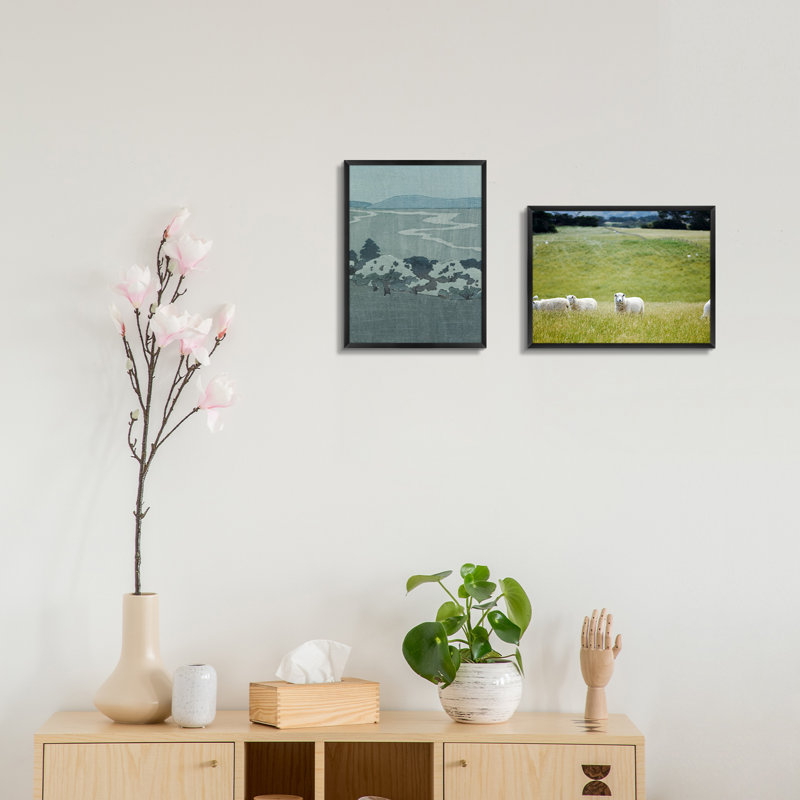 Cadre photo Drennon en métal, cadres photo ou plateau de table et fixation murale, Noir, 9 po x 12 po emmêlé à 6 po x 8 po