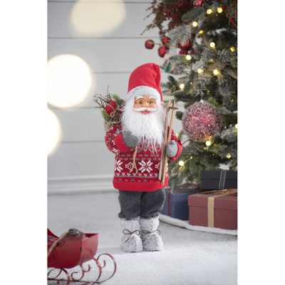 10.6X7.5X23.6" Standing Santa