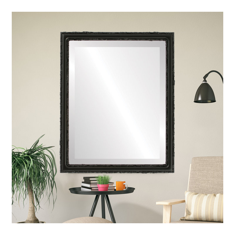 Miroir d'appoint Schlater, H 17 po x l 13 po, Noir mat