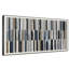 Très grande reproduction d'art sur toile - Motif géométrique moderne à rayures et motifs abstraits pour le salon ou la chambre à coucher - «Assemblage requis du cadre (cadre non fini)»-105075969