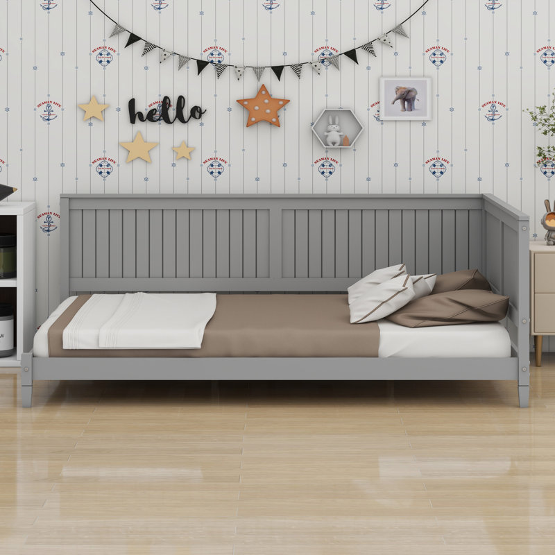 Wood Daybed/Sofa Bed, Gray
