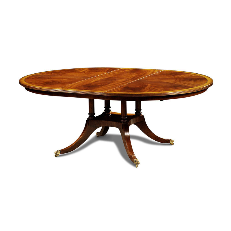 Scarborough House Round Mahogany Wood Dining Table