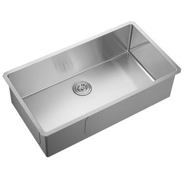 ZUHNE Drop-In Kitchen Sink Stainless Steel (33 by 22 Single Bowl) Grad –  Zuhne