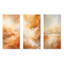 Beige Sandy Clouds Horizon - ensemble d'art mural en métal 3 nuages-820491713