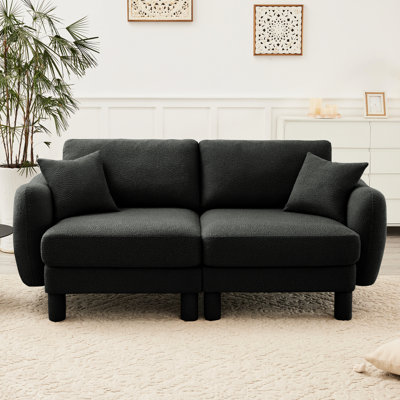 Confortable canapé en tissu moderne avec espaces de détente