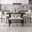 Abdulazis 6 - Person Trestle Dining Set-388385304