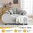 Corduroy Upholstered Convertible Sleeper Sofa with Toss Pillows-1520154637