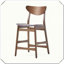 Ensemble de 2 chaises à hauteur de comptoir Polyvalent, durable, pratique, robuste, confortable et élégant-2023763675-2023763674