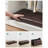 30 Inches Folding Storage Ottoman Bench With Flipping Lid, Storage Chest Footstool, Faux Leather-2010356319