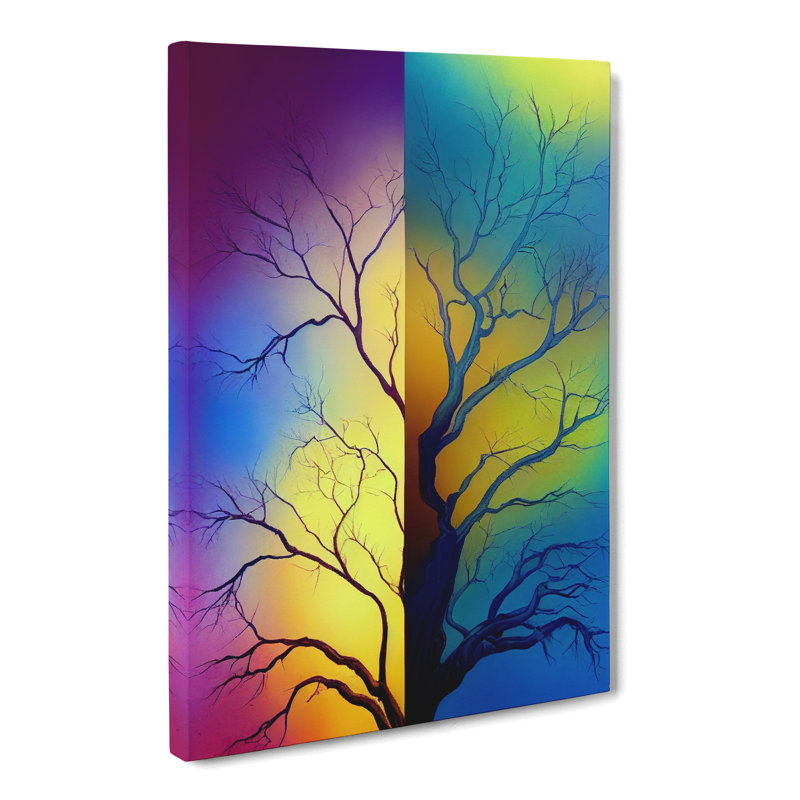 CAN-V0523-2563X Tree Colours Vol.2 - Wrapped Canvas Print, 50cm H x 35cm W x 3cm D