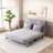 Versatile Convertible Chair Bed with Adjustable Backrest and Pillow for Home and Office