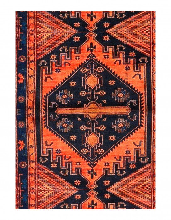 Tapis rectangulaire en velours de petite taille 1 pi 3 po x 3 pi 11 po Stepanian