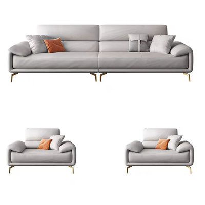 Italian light luxury modern office sofa set
