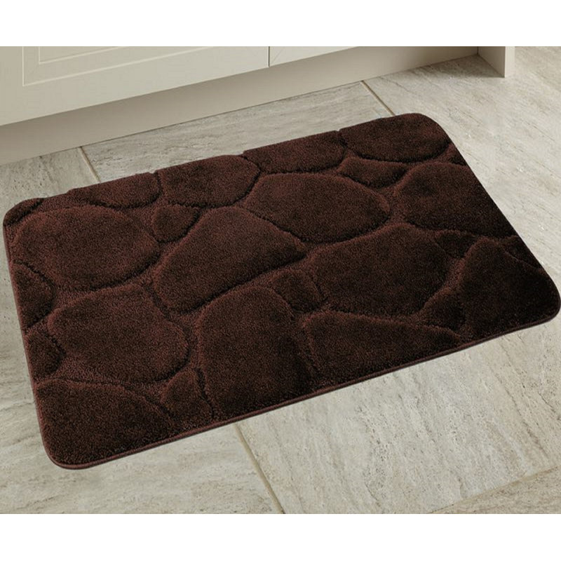 Banerjee Non-Slip Bath Rug, Brown