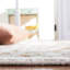 Hand Tufted Wool/Cotton Oriental Rug in Ivory/Grey-1639350416