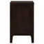 Table de chevet rectangulaire à 2 tiroirs Garrett Cappuccino