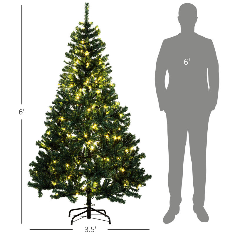 Arbre de Noël artificiel 6 pi avec 250 et 1000 branches