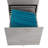 Techni Mobili Rolling Two Drawer Vertical Filing Cabinet With Lock And Storage, Grey, Cabinet