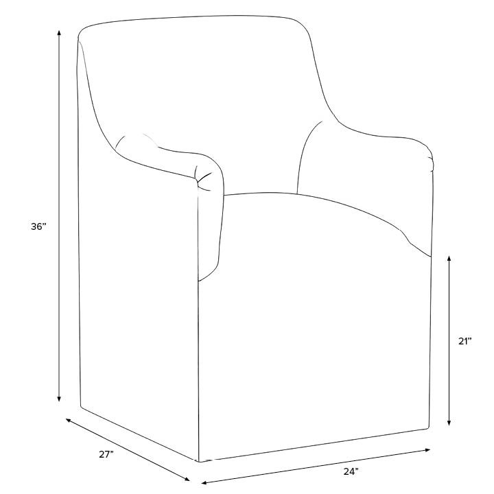 Howth 20.75'' H Upholstered Armchair, Zuma Laurel Textured Linen